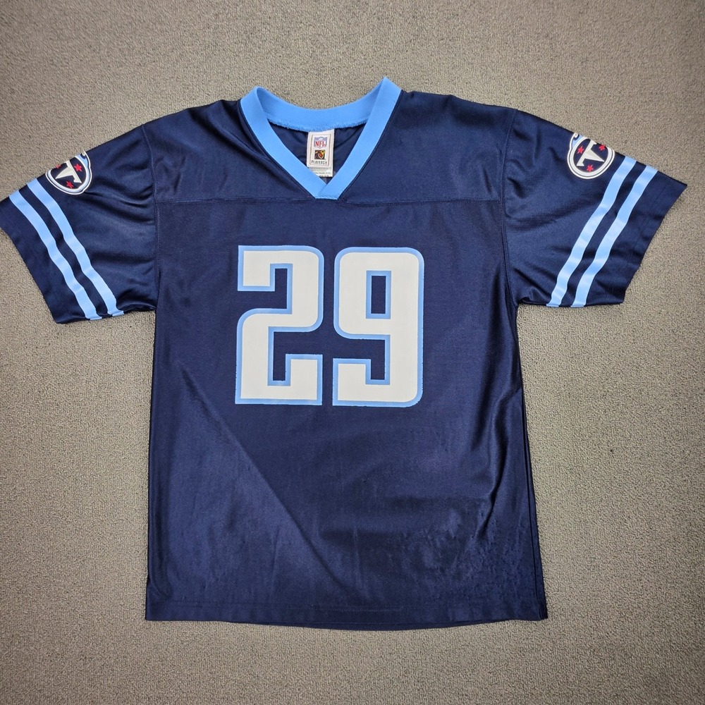 NFL Tennessee Titans Chris Brown 29 Jersey Youth Navy Blue Sportswear XL 18-20‎